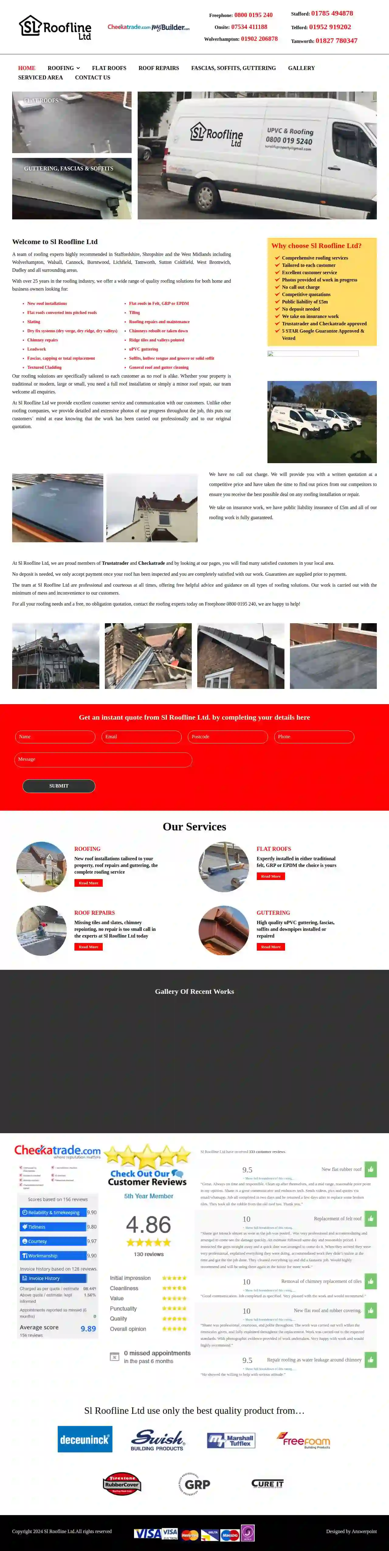 Surelife Roofing - Staffordshire / West Midlands | New Roofs Fascias Soffits Guttering