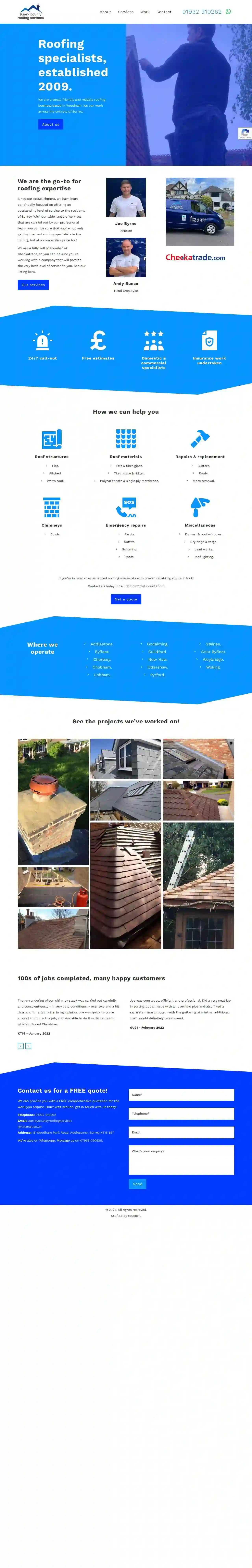 Surrey County Roofing Services