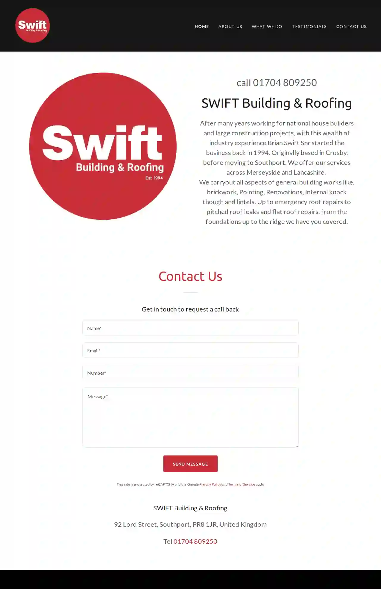 swift building and roofing