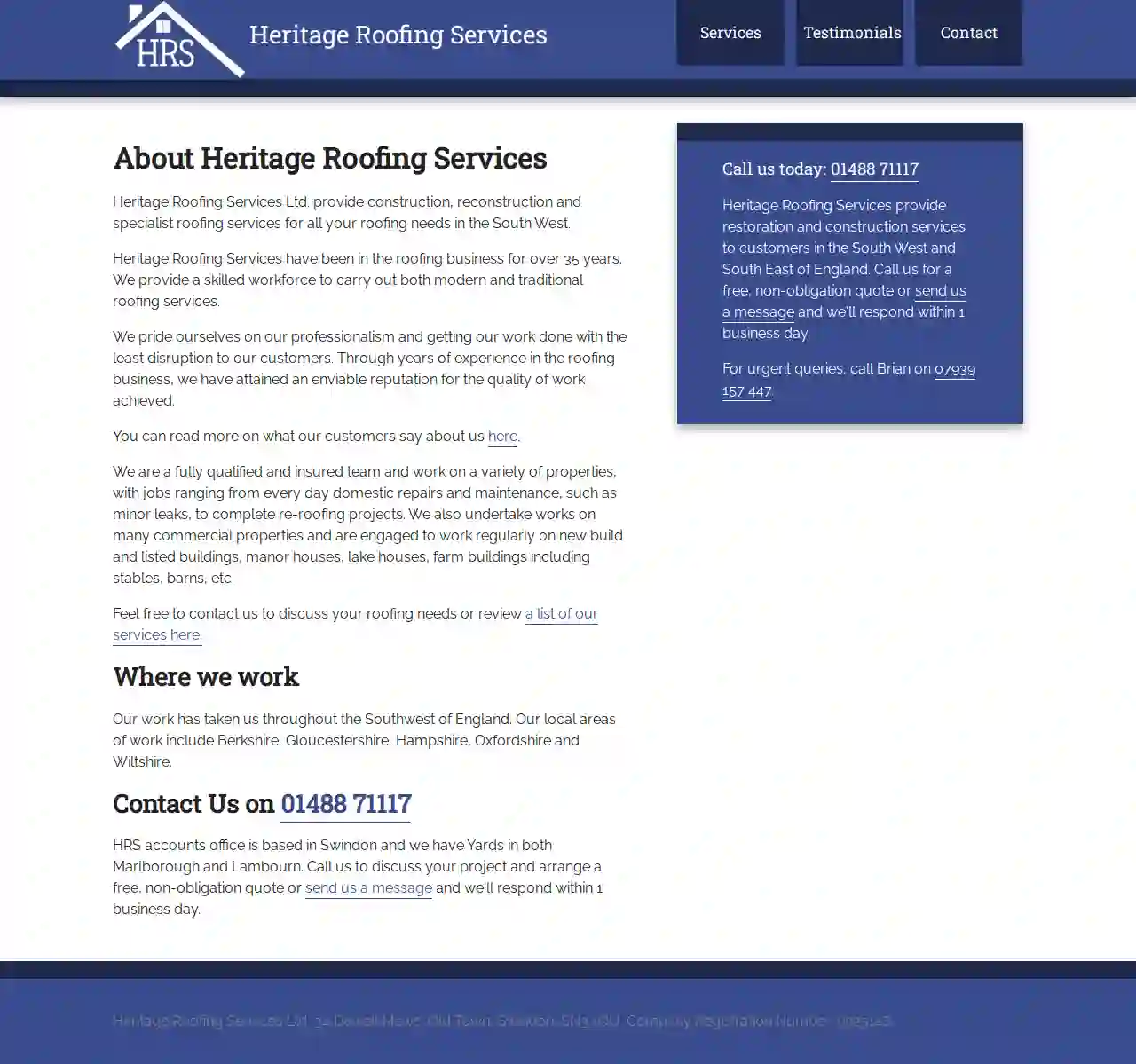 Heritage Roofing Services Ltd