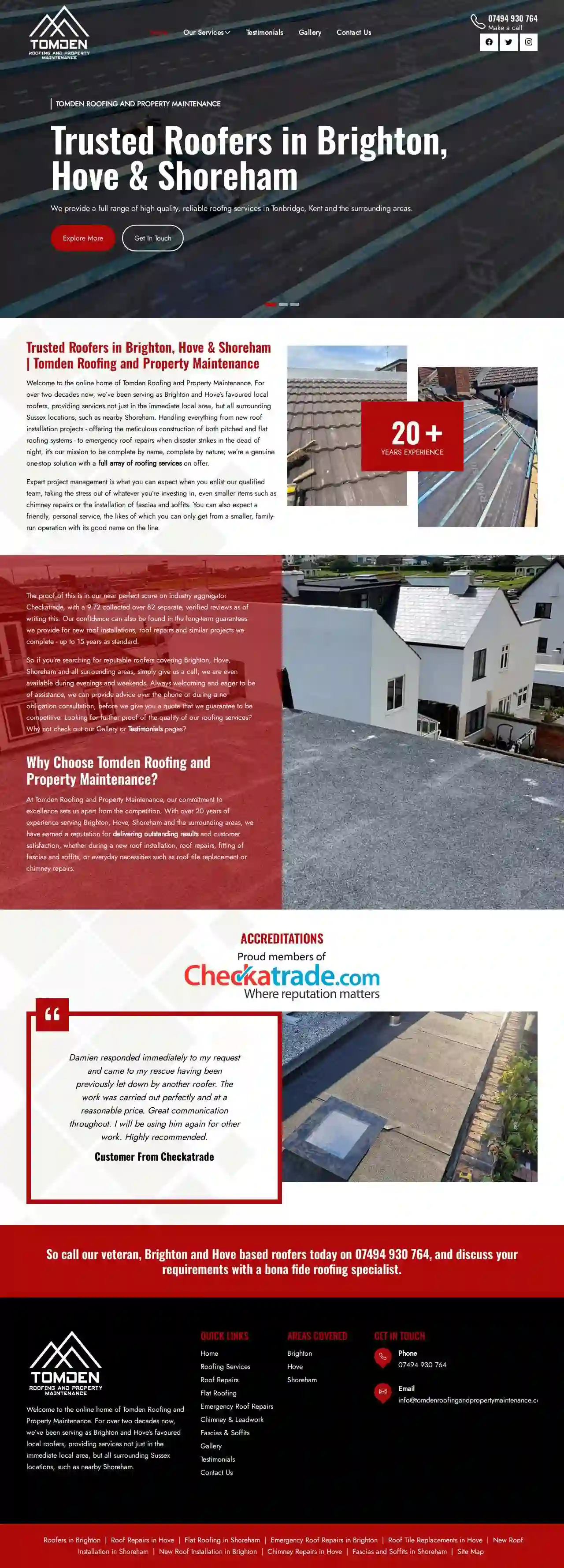 Tomden roofing and property maintenence