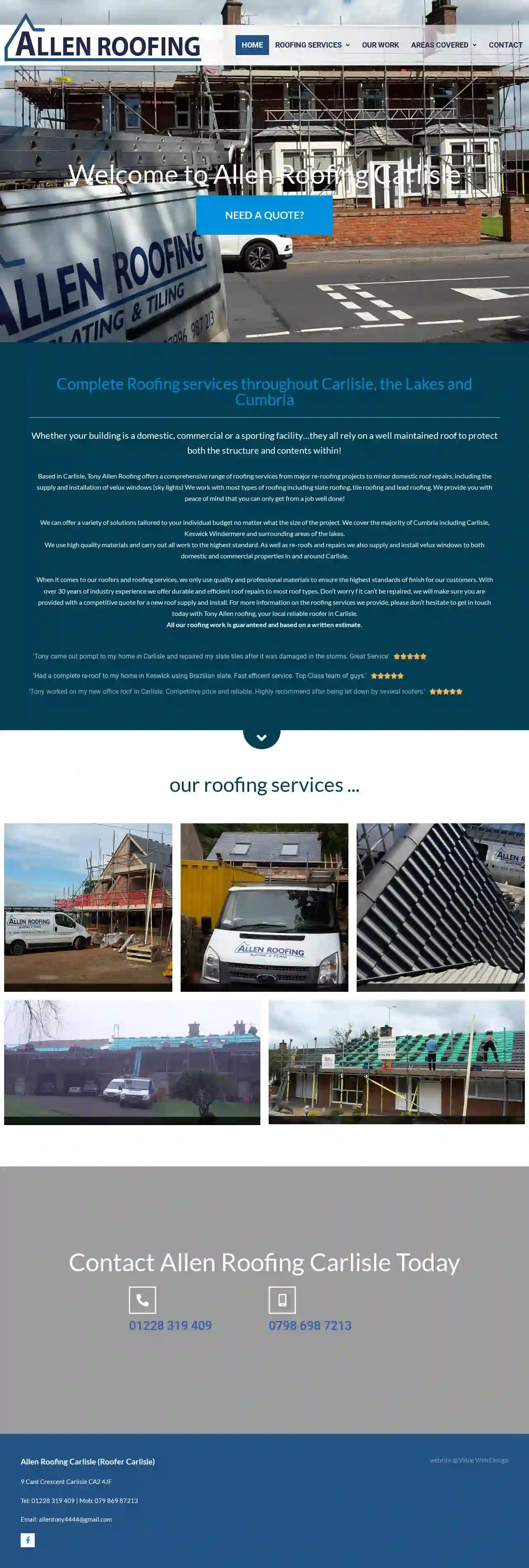 Tony Allen Roofing (Roofer Carlisle)