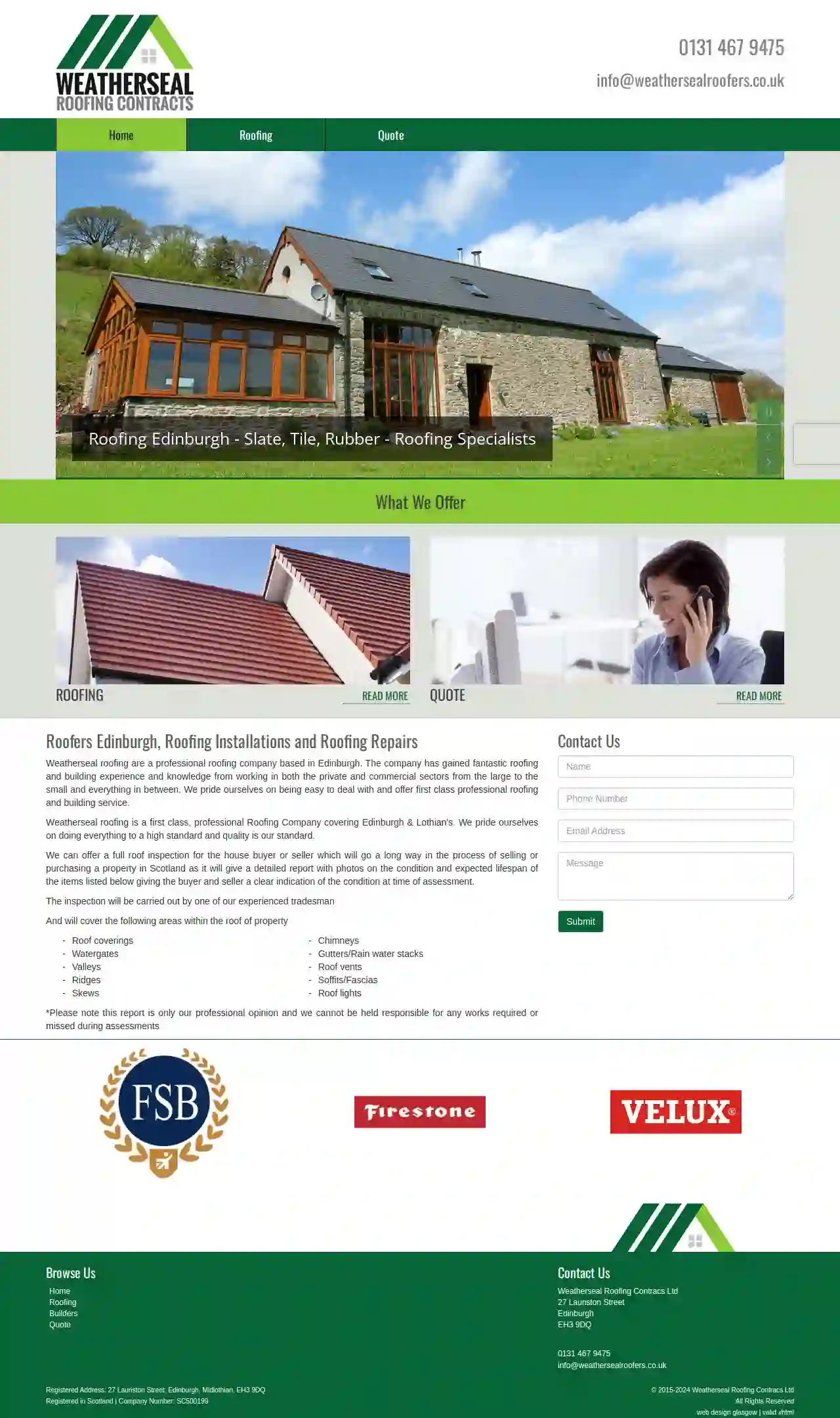 Weatherseal Roofing Contracts