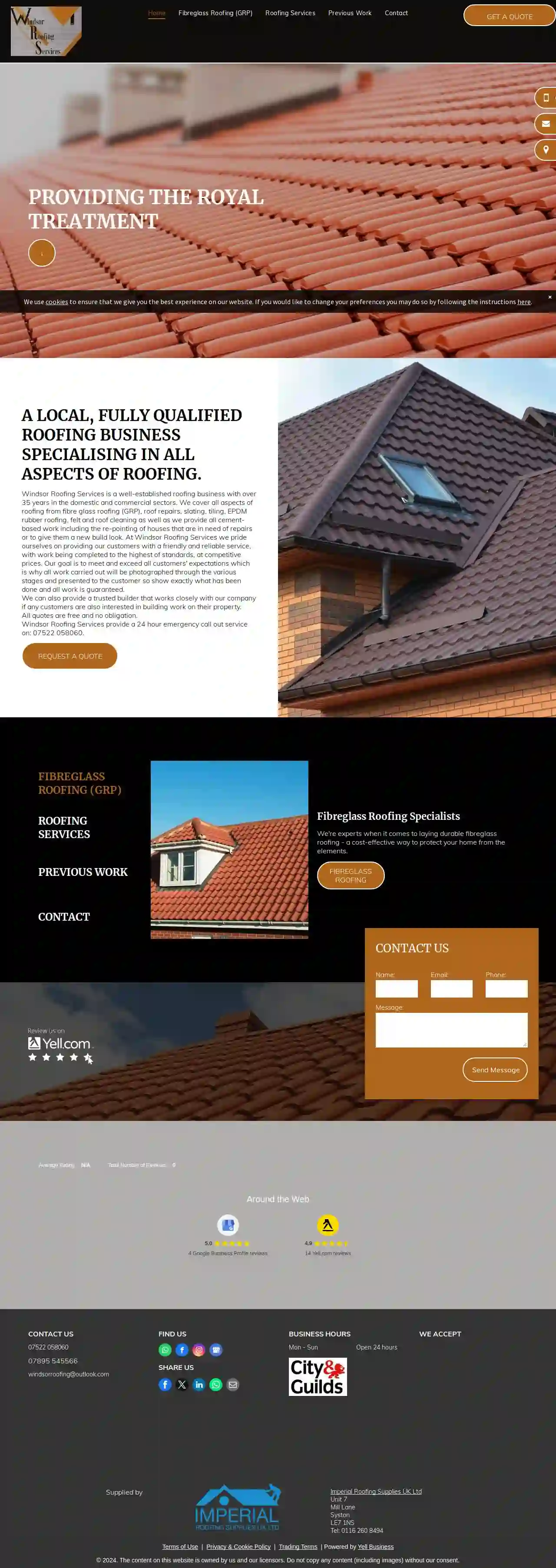 Windsor Roofing Services Leicestershire